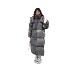 Серый хлопковый пуховик