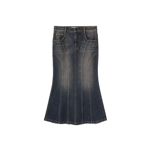 Miss Sixty Деним Длинная Юбка Женская