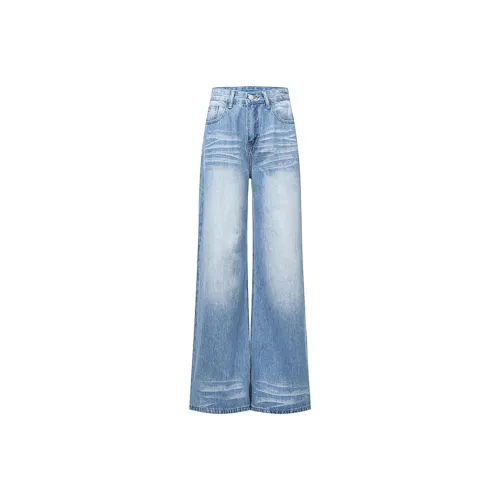 Egger Синие Брюки Женские Джинсы