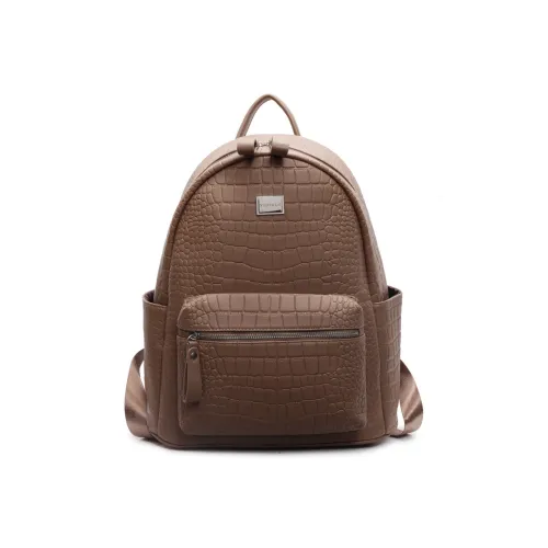 Tezimyt ПУ (полиуретан) Рюкзак Стандартный Экрю Серебряный Серый Черный Хаки Коричневый Кофейный