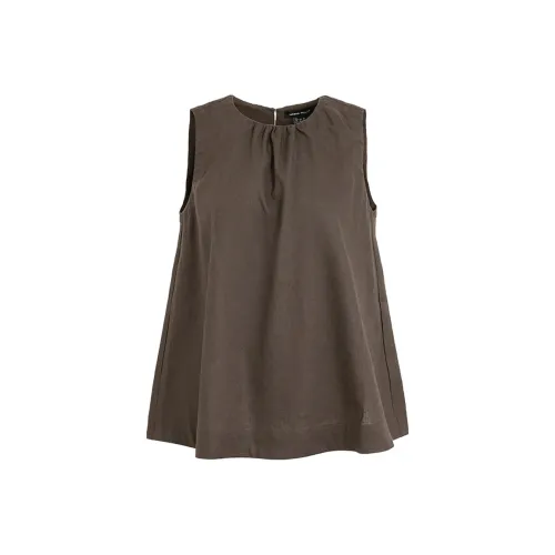 URBAN REVIVO Рубашка Женская Темно-Коричневая