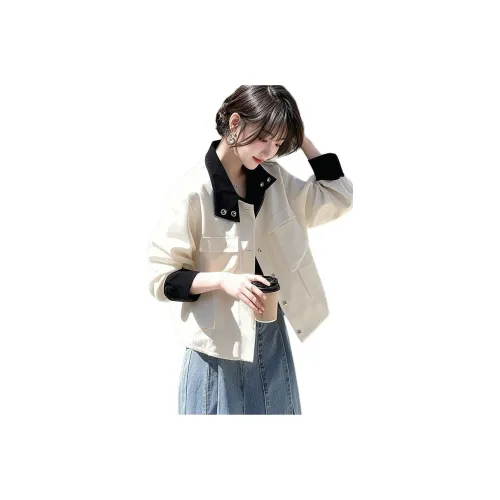 ЮЙЧЖАОЛИНЬ Белый Женское Короткое Пальто