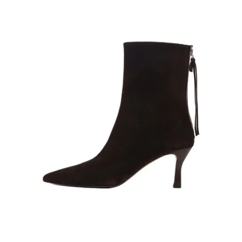 Maje Ботильоны 7,5 см Женские Темно-коричневые