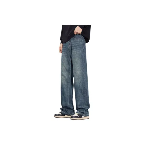 ROBINHOOD Ностальгические синие унисекс джинсы