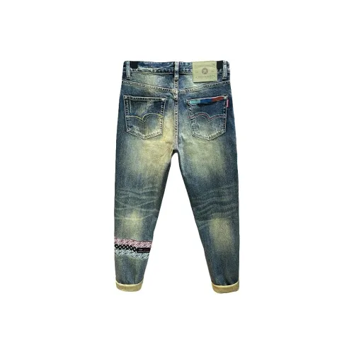 Zomuros Blue Unisex Jeans Zomuros Синий Унисекс Джинсы