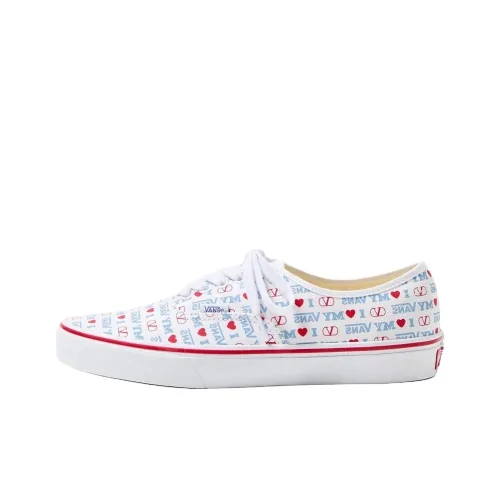 Valentino X Vans Collaboration Garavani Low Топ Скейтборд Кроссовки Мужские Белые