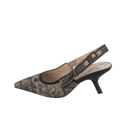 DIOR J'Adior Низкий каблук Высокий каблук 6,5 см Женский Бежевый