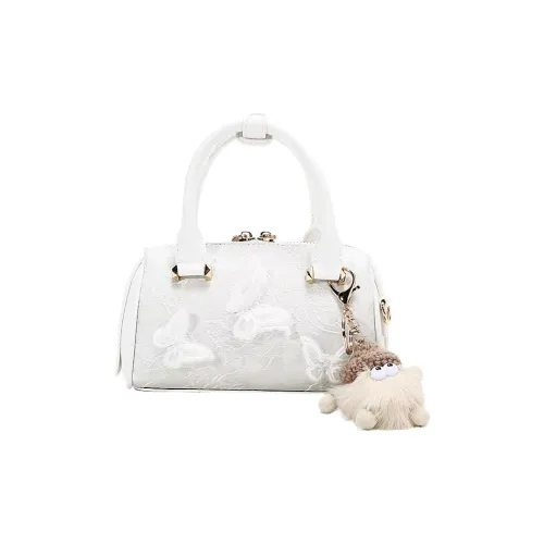 Carit Koty Полиуретан Синтетическая кожа Сумка Женская Белая Розовая