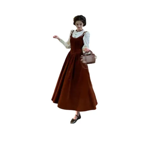 COVER TIME Длинное платье с длинными рукавами женское