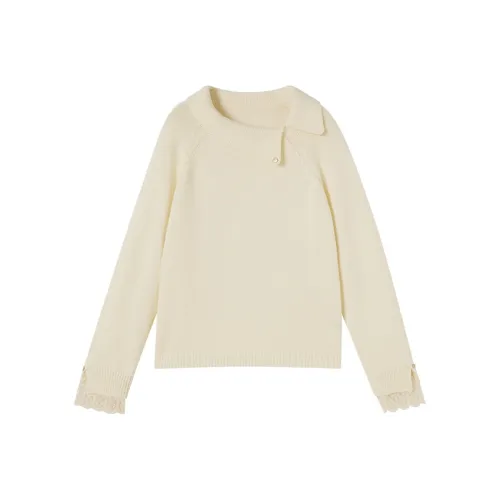 XIANGYING Цапельно-белый Женские Свитера