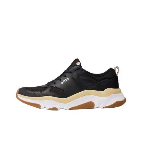 Hugo Boss Низкий Топ Спортивная Повседневная Обувь Мужская Черный Коричневый