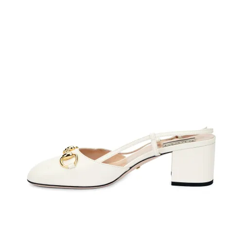 GUCCI Грубый каблук Высокие каблуки 5,5 см Женские Белые