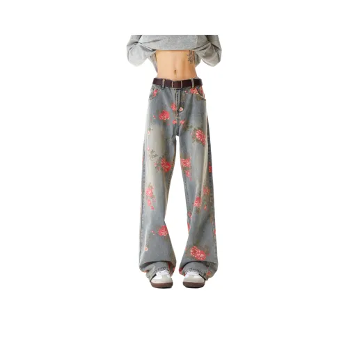 NEAR HERE Синий Унисекс Джинсы