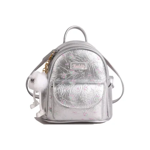 Tezimyt ПУ (полиуретан) Рюкзак Стандартный Белый Серебряный Черный