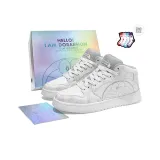 Винтажный белый (с флисовой подкладкой) коробка