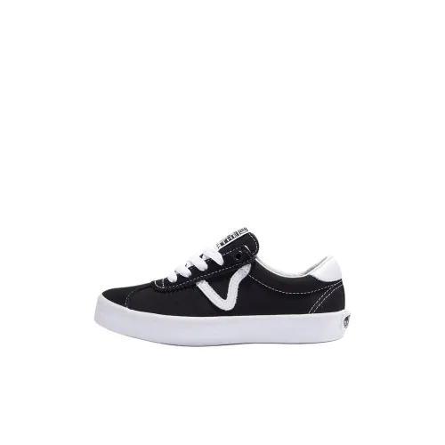 Vans Sports Low Топ Скейтборд Кроссовки Черные Детские