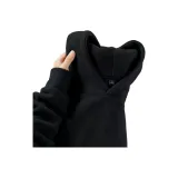 Чёрный, двусторонний, флис, Аоли