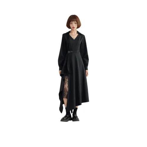 FINDSME GAGA Длинное платье с длинными рукавами женское