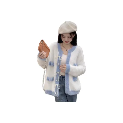 ЮЙЧЖАОЛИНЬ Синий Женское Короткое Пальто