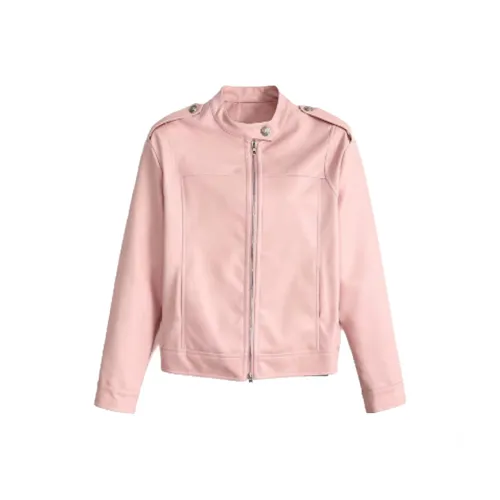 EMDPN Розовый Женский Куртки