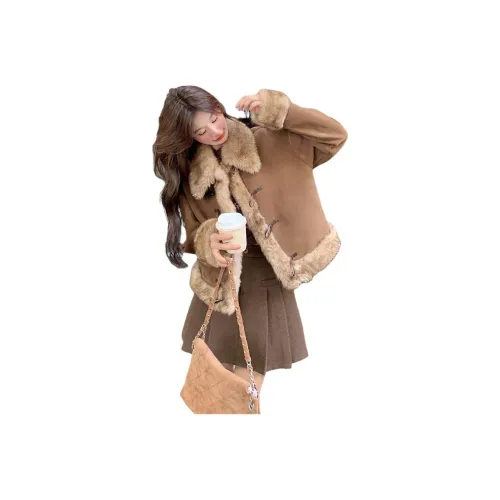 Кофе Женские Бархатные Куртки