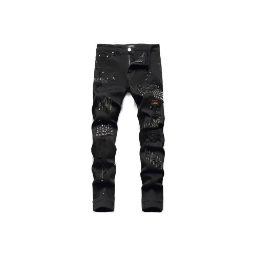 THINGYLAB Мужские черные джинсы