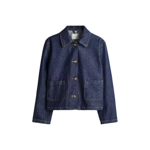 H M Джинсовый Синий Женский Куртки