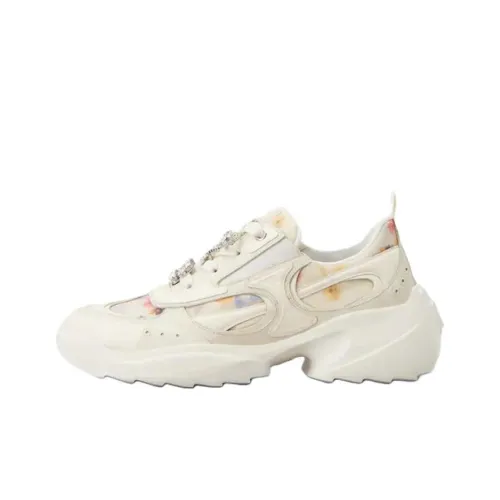 Roger Vivier VIV' On The RUN Low Топ Толстоподошвенные кроссовки Женские Белые