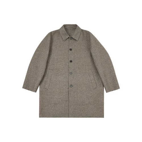 Haonanhuang Мокко Клетка Унисекс Пальто
