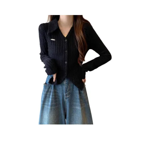 ZVJH Черный Женский Трикотаж