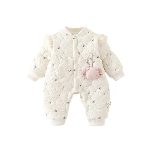 XiaoJinBu Экрю Малыш Комбинезоны Ползунки