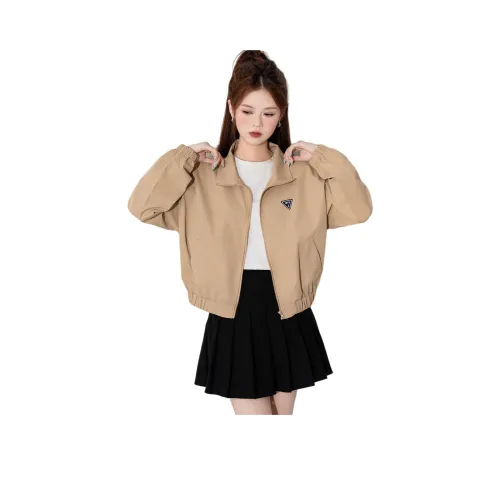 JEANSWEST Хаки Женские Короткие Пальто