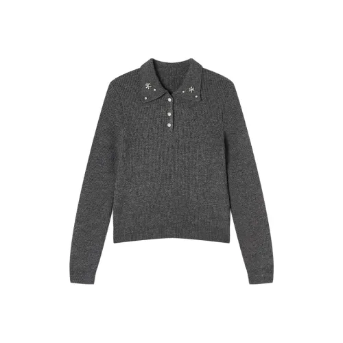 XIANGYING Темно-серый Женский Трикотаж