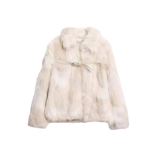 QIAOMONVHAI Абрикос Женские Меховые изделия