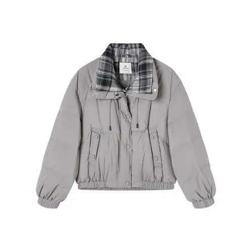 XIANGYING Светло-серый женский пуховик