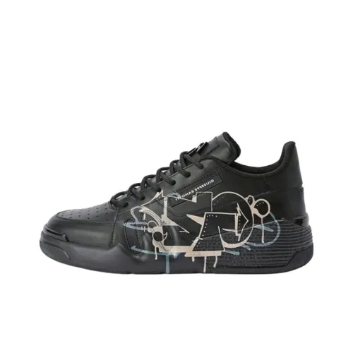 Giuseppe Zanotti GZ Talon Low Скейтборд Кроссовки Мужские Черные