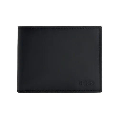 Hugo Boss Козья кожа Кошелек Мужской Черный