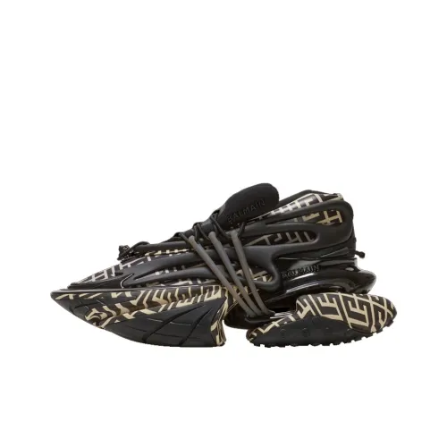 BALMAIN Unicorn Низкий Топ Повседневная Обувь Мужская Черная