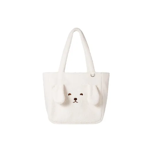 M G SHOP Ткань Сумка через плечо Стандартная Унисекс Айвори Белый