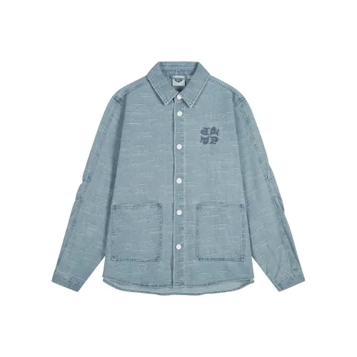 Палладий Джинсовый Синий Унисекс Куртки