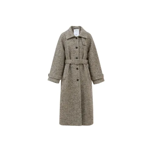 FABRIQUE Перец Коричневый Женское Пальто