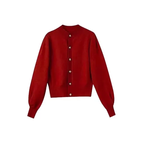 ABBY GODDESS Осенний Трикотаж Женский Красный