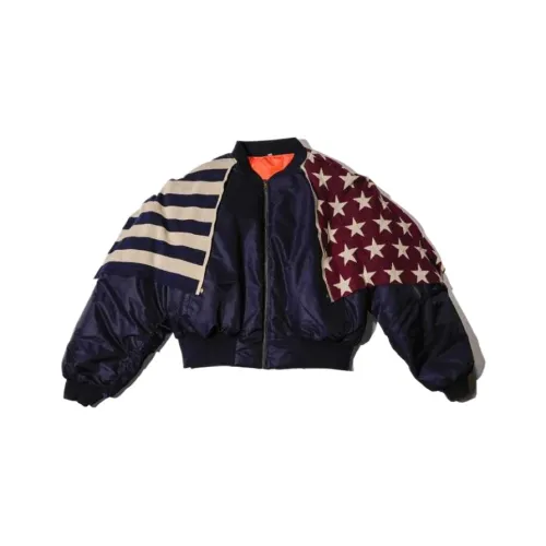 Praying Однотонный Полосы Узор Мужские Куртки