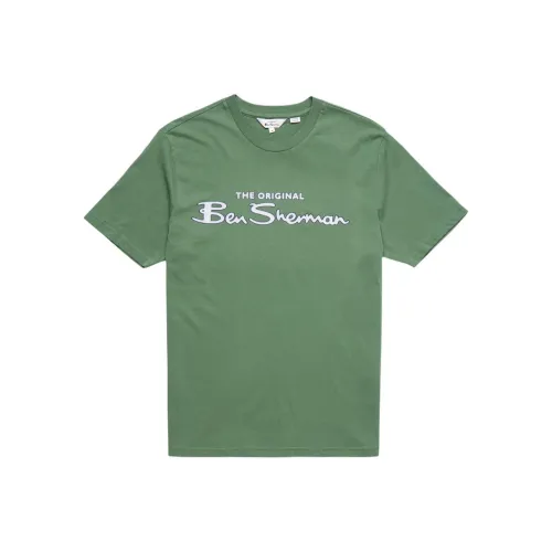BEN SHERMAN Зеленый Мужской T-Рубашки