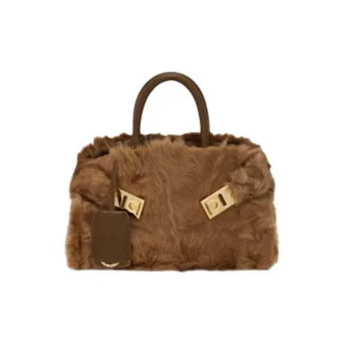 Ferragamo Телячья кожа Сумка Мини Женская Терракота