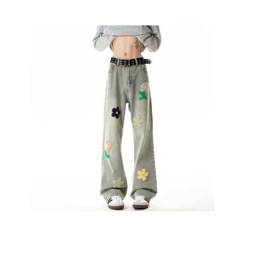 NEAR HERE Синий Унисекс Джинсы