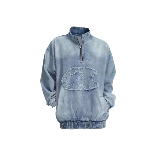 UNA RETA Синий Унисекс Свитшоты