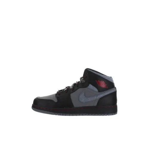 Jordan Air Jordan 1 High Топ Детские Скейтбординги Черный