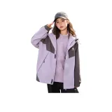 Фиолетовое пальто с утолщенным подкладом