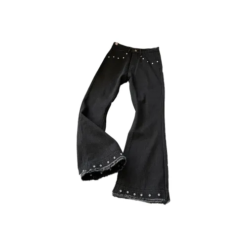 Pen Apricot Черный Унисекс Джинсы